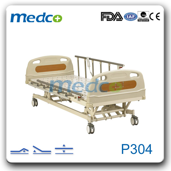 Hospital Nursing Ward Room ABS Three Functions Electric Bed