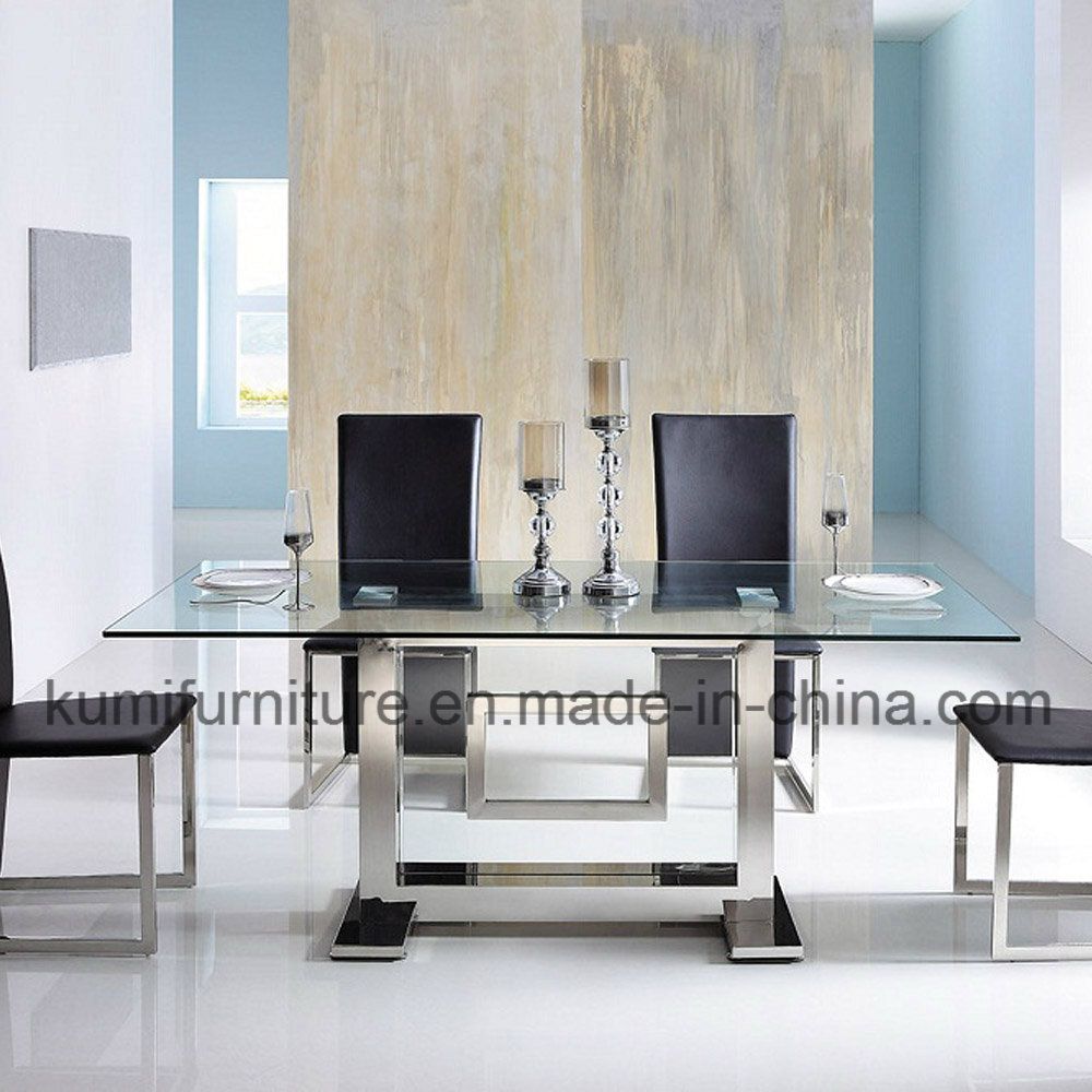 Modern Style Stainless Steel Dinner Table