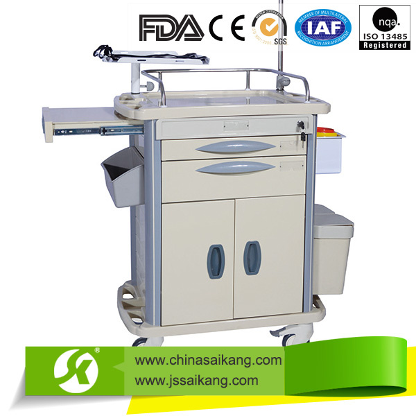 Hospital Furniture Cheap Medical ABS Device Nursing Trolley