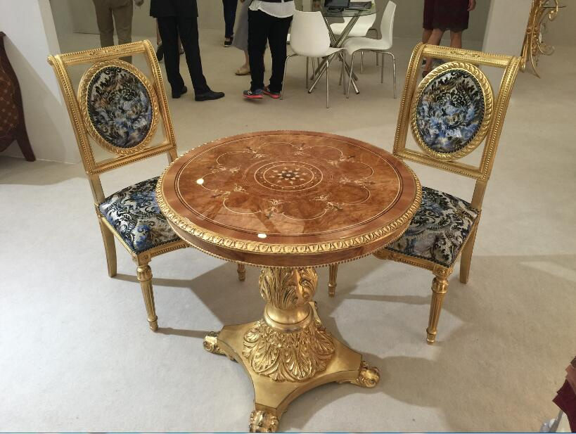 European Style Table and Chair/Luxury Middle East Style Restaurant Furniture/Hotel Furniture/Dining Room Furniture (GLPLD-037)
