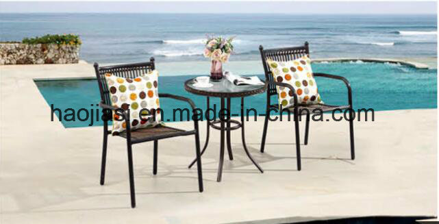 Outdoor /Rattan / Garden / Patio / Hotel Furniture Rattan Chair & Table Set (HS1023C-2&HS 6060ET)