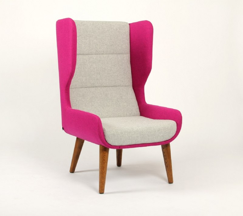 Naughtone Hush Chair in Wooden Legs