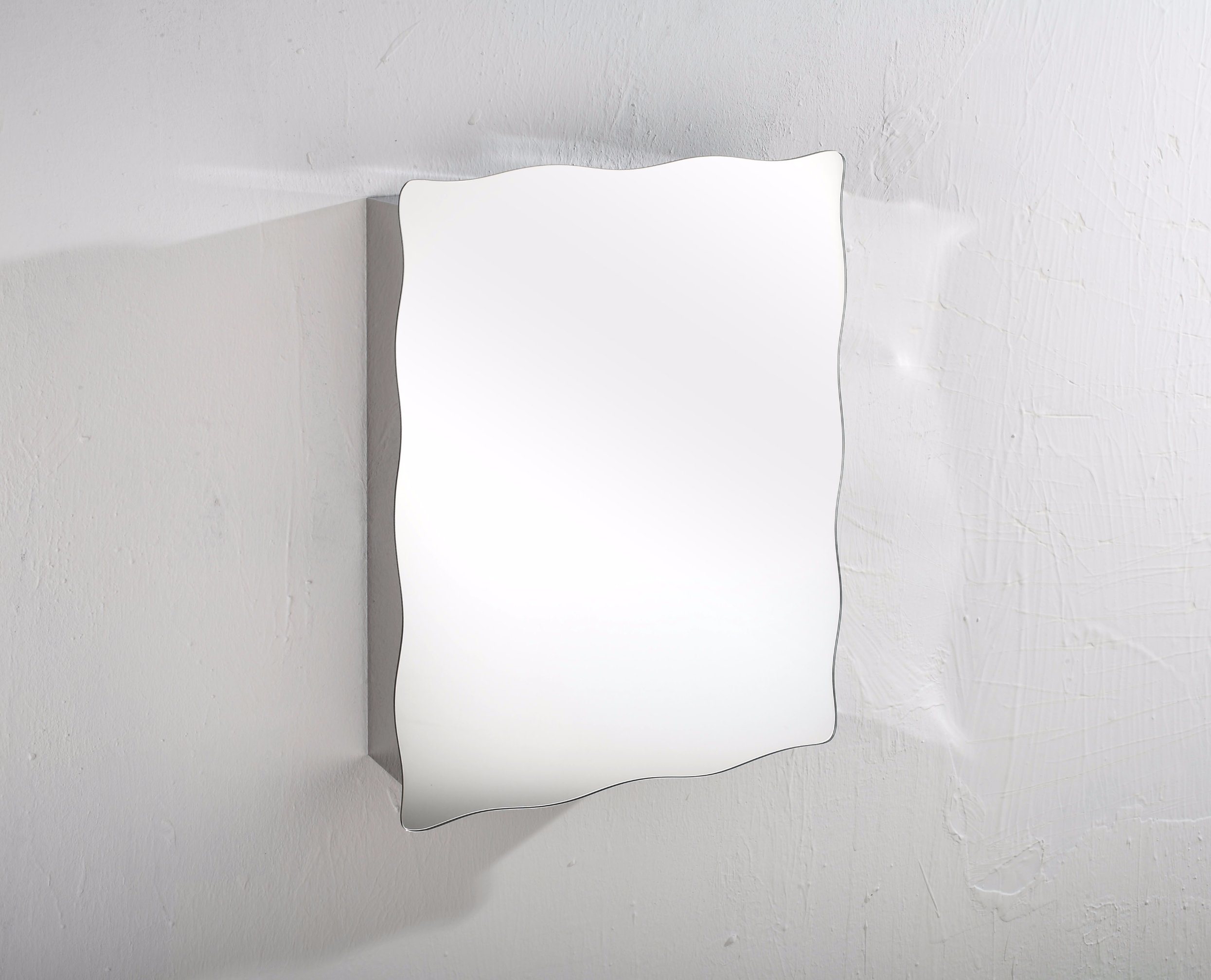 Stainless Steel Bathroom Mirror Cabinets Modern Single Door Storage Unit