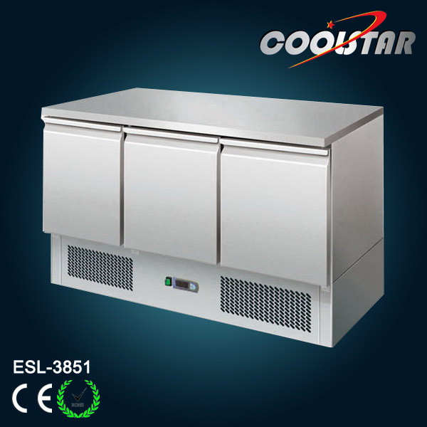 Commercial Saladette Cabinet with Three Doors