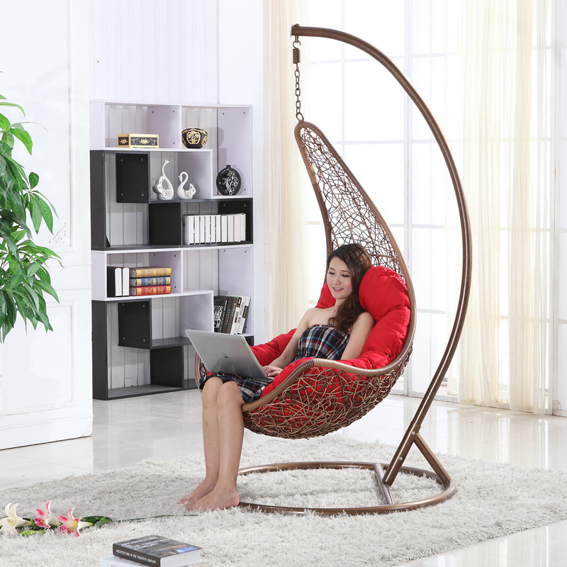 2017 Factory Outdoor Swing, Rattan Furniture, Indoor Egg Hanging Chair Swing (D018)