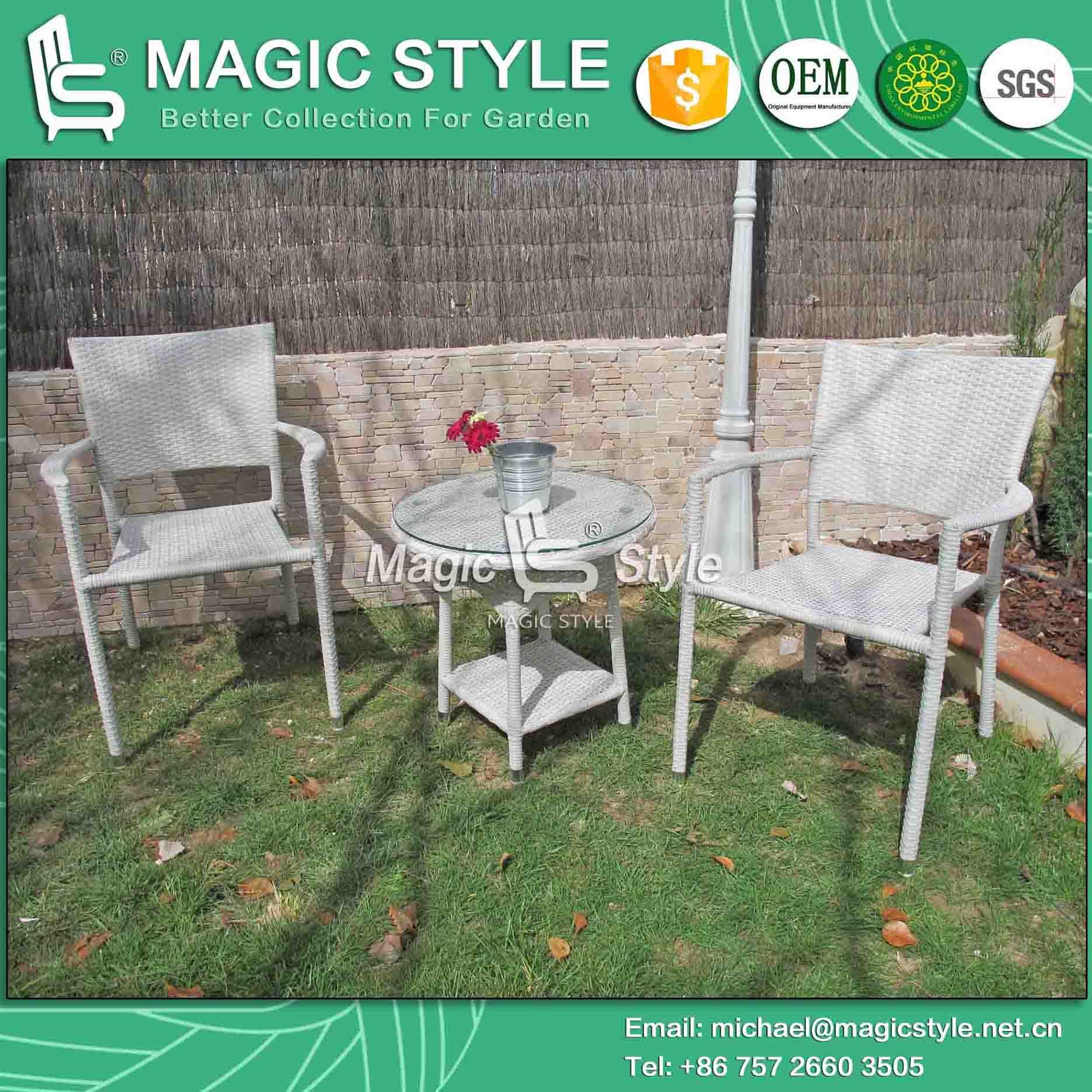 Coffee Set Leisure Chair Dining Chair Rattan Chair Wicker Chair (Sara Set)