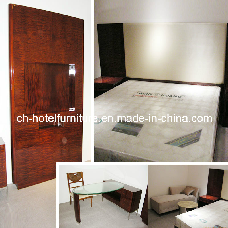 2014 Kingsize Luxury Chinese Wooden Restaurant Hotel Bedroom Furniture (GLB-100008)