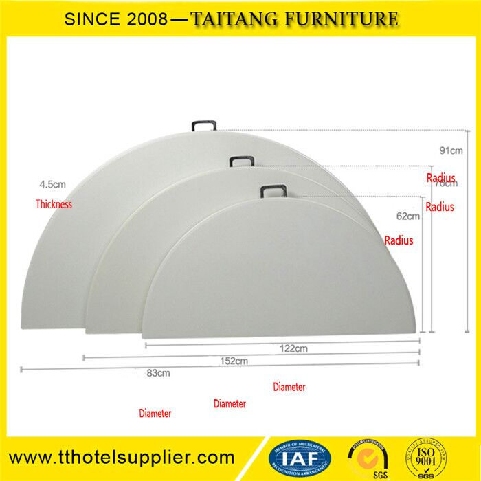 Round Folding Half Table Wedding Furniture Rentals
