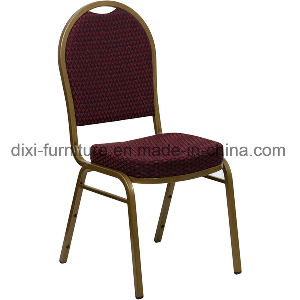 Restaurant Furniture Dome Back Stacking Banquet Chair with Colorful Fabric