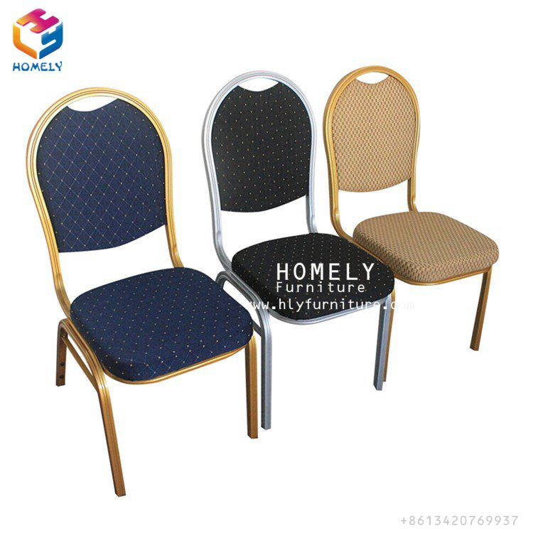 Stackable Aluminum Metal Hotel Restaurant Dining Banquet Chair