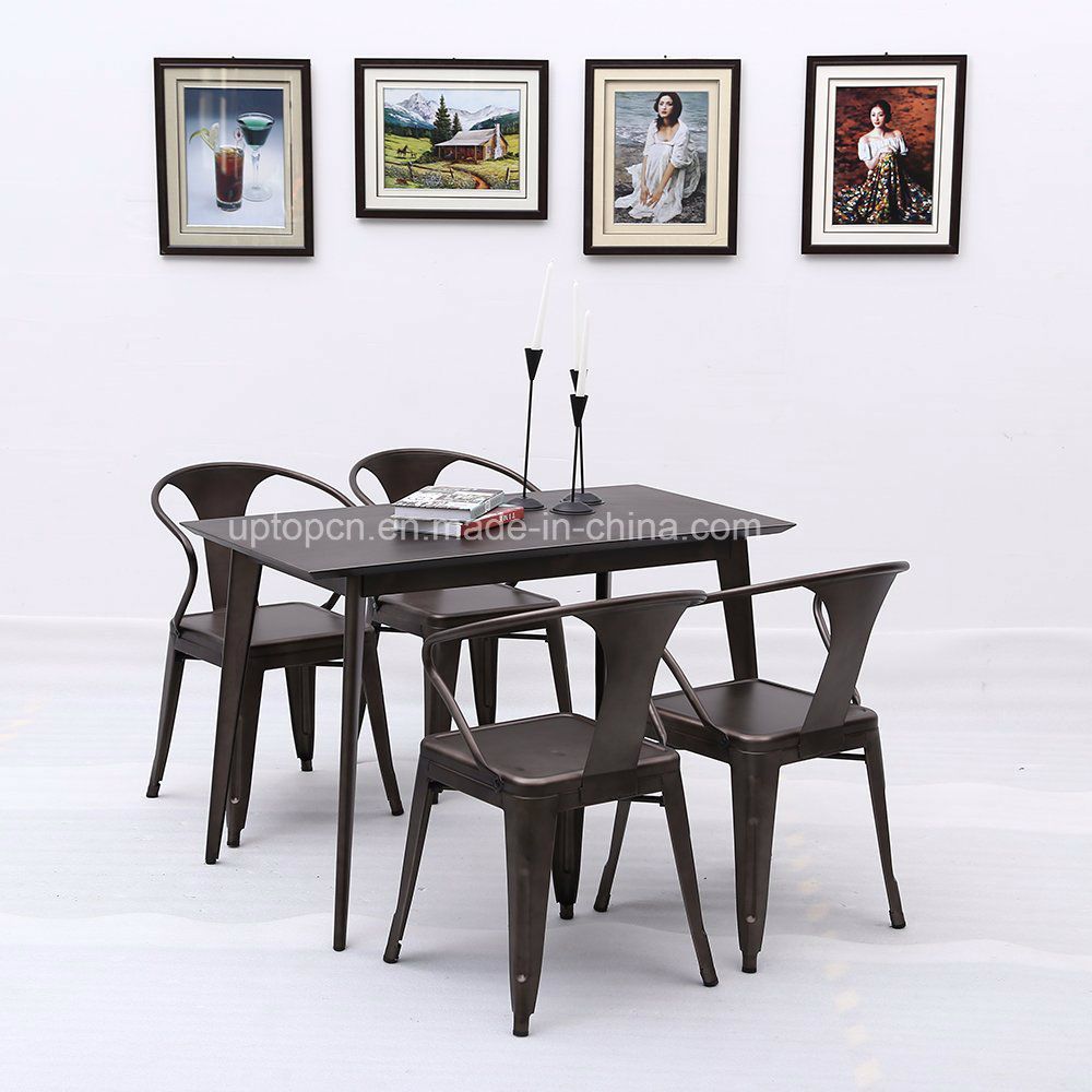 Wholesale Durable Metal Cafe Restaurant Table and Chair (SP-CT763)