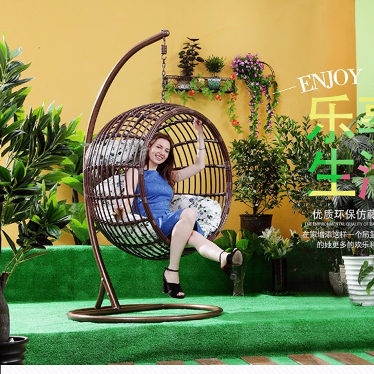 Swing Outdoor Swing, Rattan Furniture, Rattan Basket (D024D)