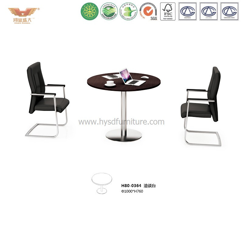 Modern Design Wooden Tea Table with Metal Frame