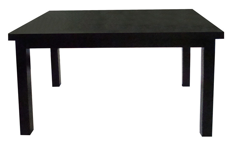 Solid Wood Black Hotel Dining Table