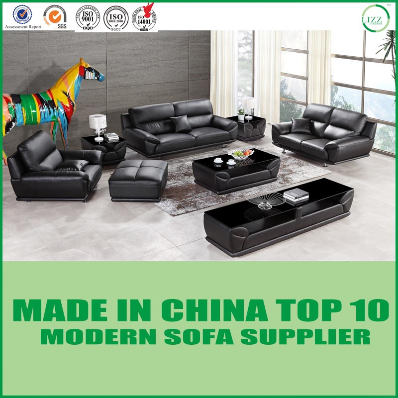 Leisure Genuine Leather Office Sofa Set