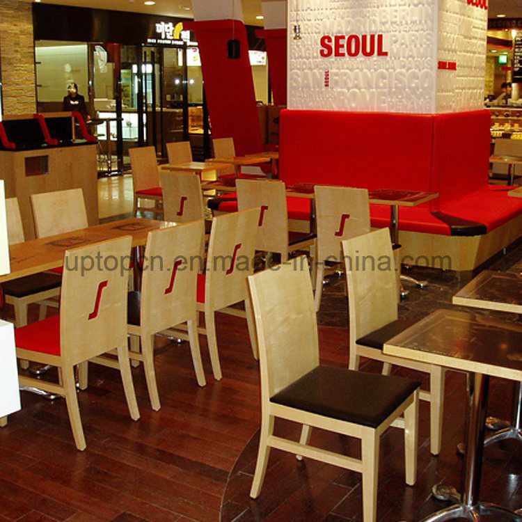 Best Saled Square Restaurant Metal Leg Table and Wooden Chair (SP-CS351)