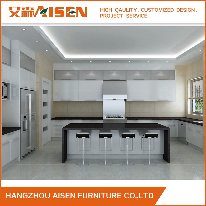 Modern Big Kitchen Cabinet with Lift up Doors