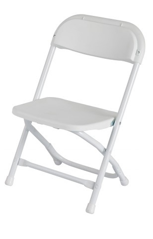 White Kids Plastic Folding Chairs