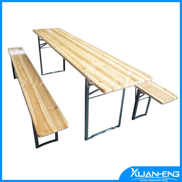 Garden Wooden Beer Table with Bench