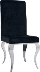 Modern Dining Room Elegant Velet Stainless Steel Wedding Hotel Dining Chair