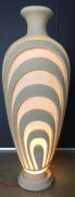 Sandstone Resin Vase Style LED Light Sculpture for Home or Garden Decoration