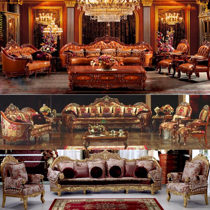 Italy Leather Sofa for Living Room Furniture (962D)