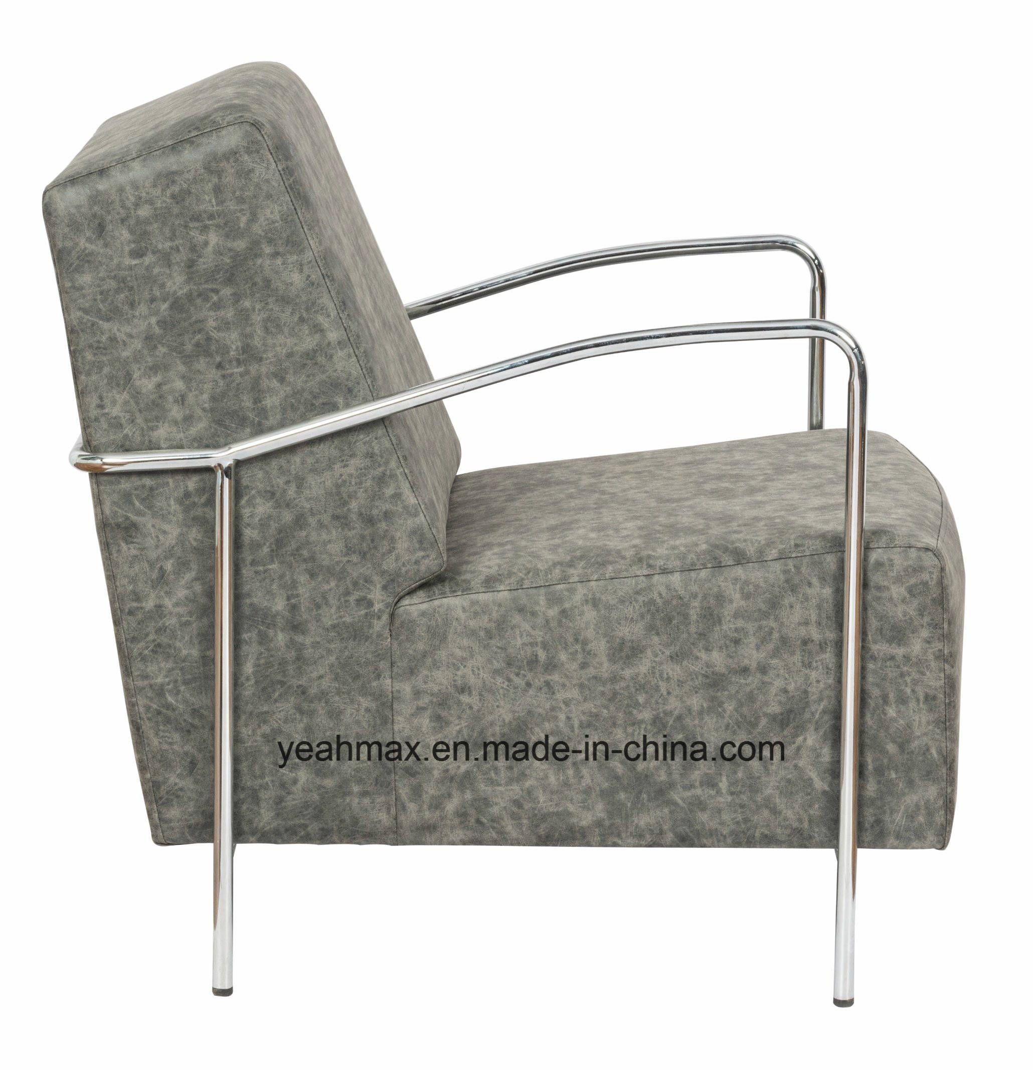 Fabric Stacking Chair with Metal Frame