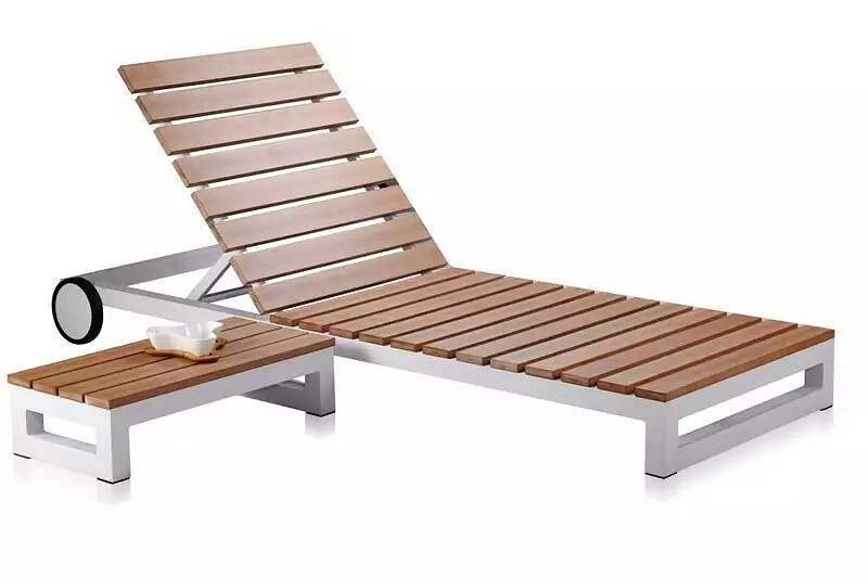 High Quality Aluminum Frame Outdoor Patio Garden Furniture Chaise Lounge, Lounge Chair, Leisure Beach Beach Sun Lounge Chair