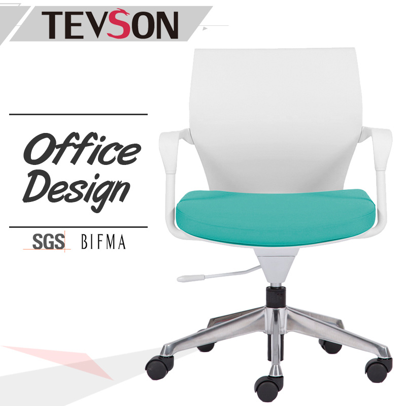 Plastic MID Back Chair Swivel Metal Support Frame Manager Task Chair
