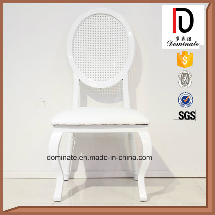 Hot-Selling Modern Aluminum Frame White Leather Banquet Chair