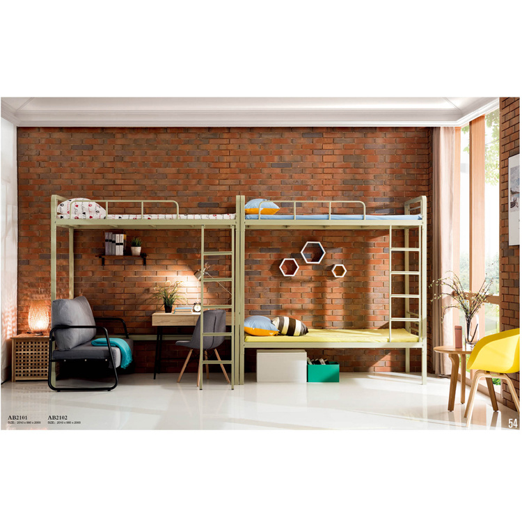 Modern School Dormitory Furniture Bunk Bed with Desk