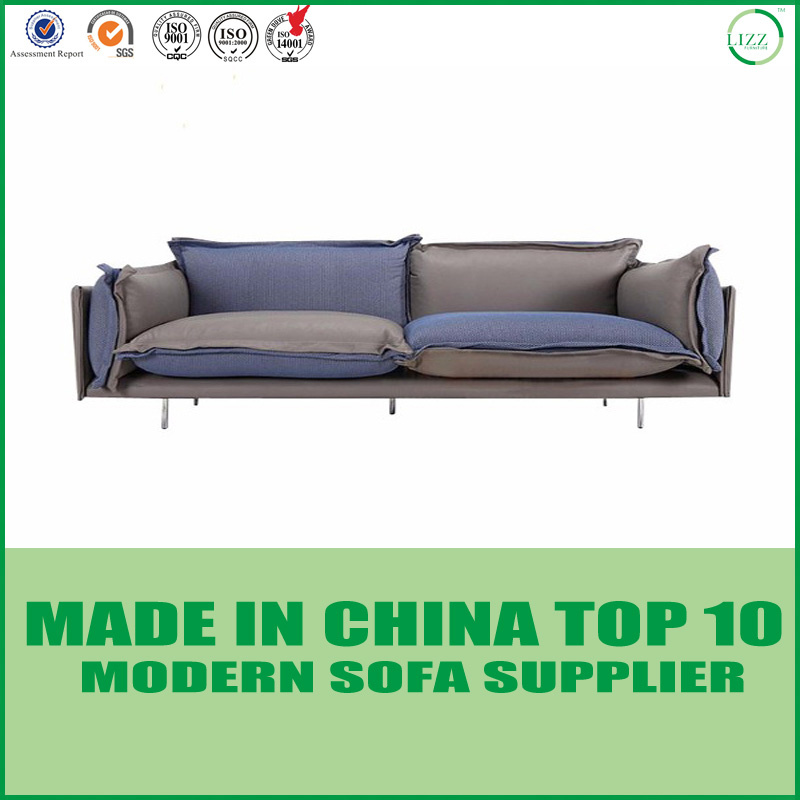 Modern Living Room Furniture Fabric Sofa with Feather