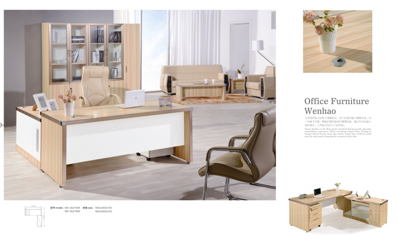 Modern Combined Office Desk with Movable Cabinet