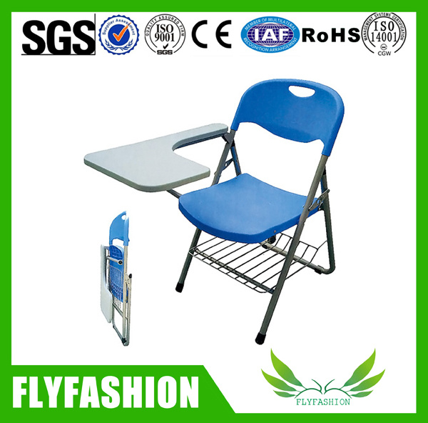 High Quality Plastic Foldable Training Chair with Writing Pad (SF-38F)