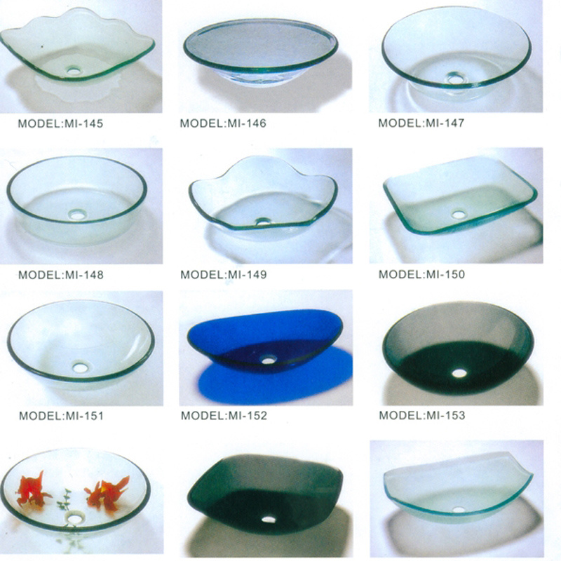 New Designed Bathroom Glass Bowl Sink