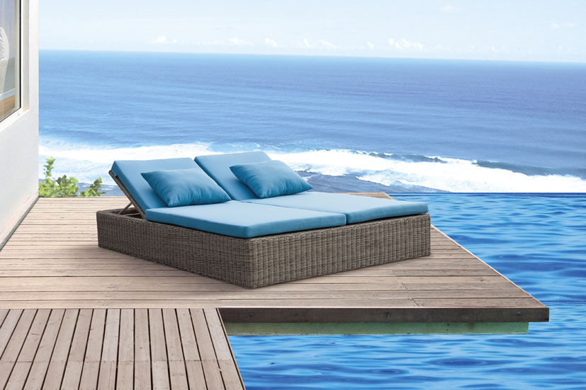 Outdoor Furniture Sun Loungers Wicker Sunbed