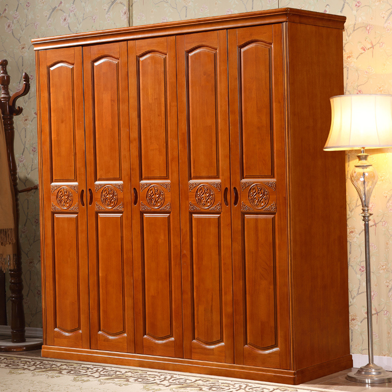 Home Furniture Solid Wooden Bedroom Wardrobe (GSP9-015)