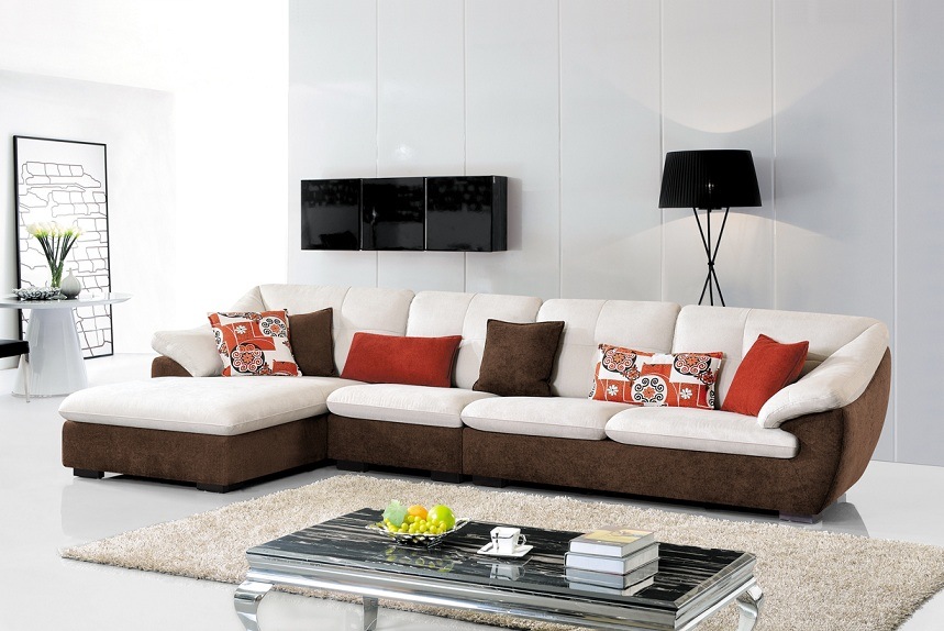 Modern Living Room Furniture Fabric Corner Sofa