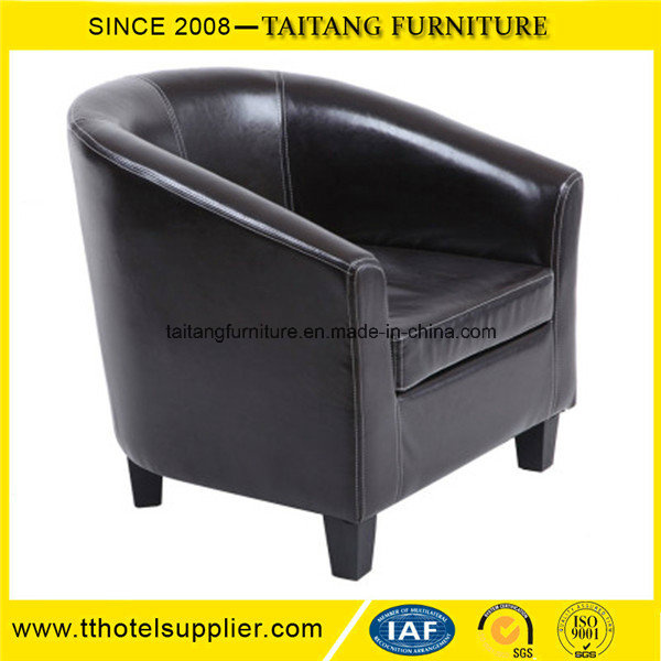 Colorful Single Seater Leather Cafe Sofa