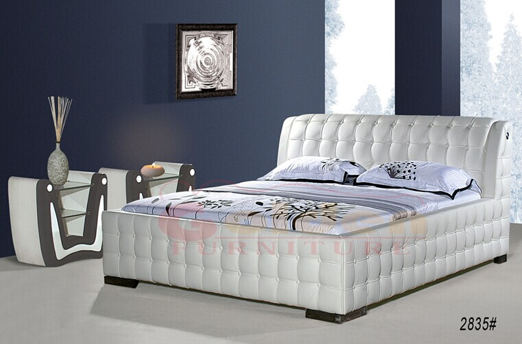Italian Modern Leather Bed