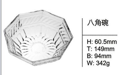 New Design Press Glass Bowls Glass Bowl Set Glassware Sdy-F00339