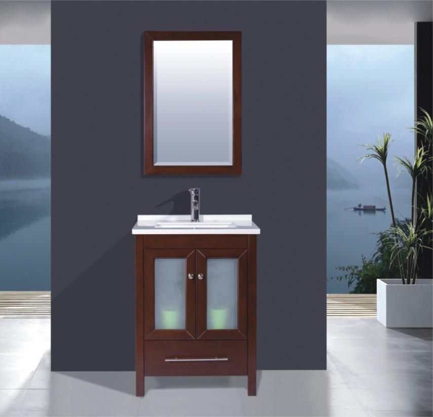 Solid Wood Bathroom Cabinet (B-285)