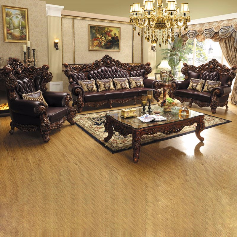 Luxury Genuine Leather Sofa for Living Room Furniture (531)