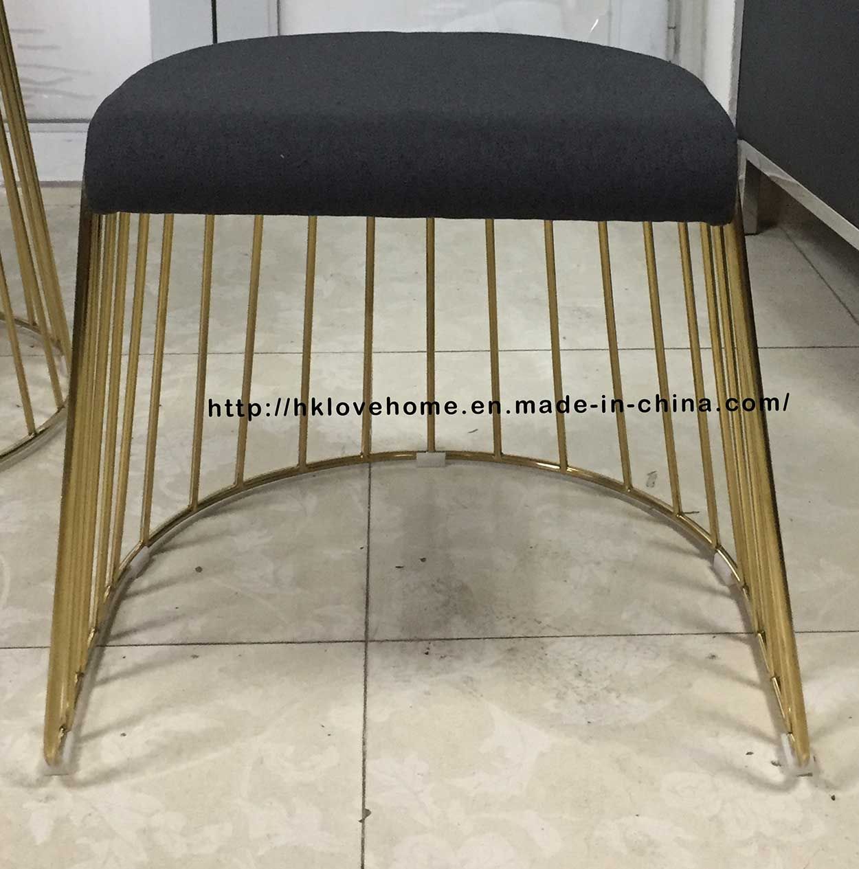 Metal Dining Restaurant Stackable Strings Wire Dining Chairs