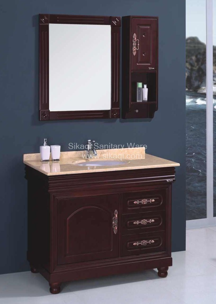 Solid Oak Bathroom Cabinet with Best Price