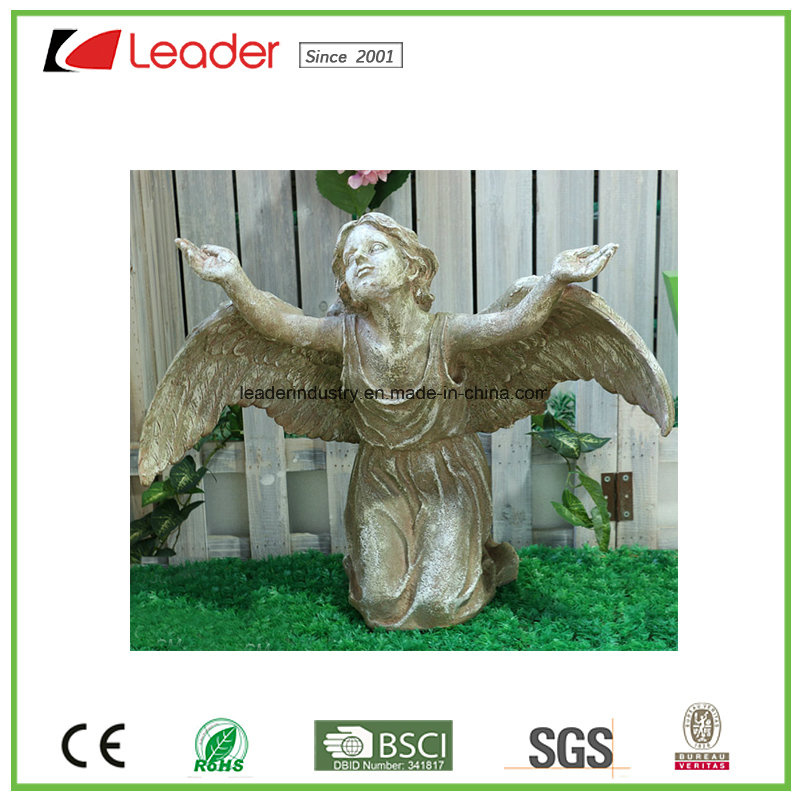 Large Polyresin Angel Sculpture Garden Ornament for Outdoor Decoration