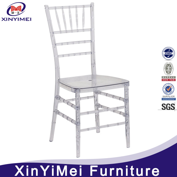 Clear Wedding Plastic Resin Tiffany Chair