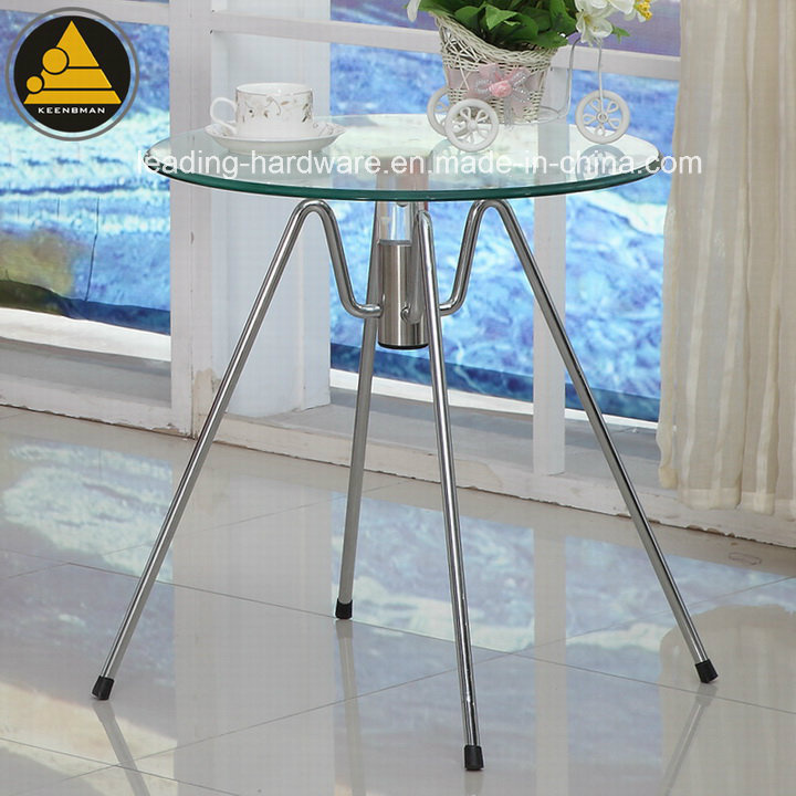 Glass Top Bar Side Table