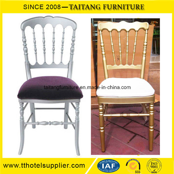 Hotel Metal Golden Color Napoleon Chair for Wedding