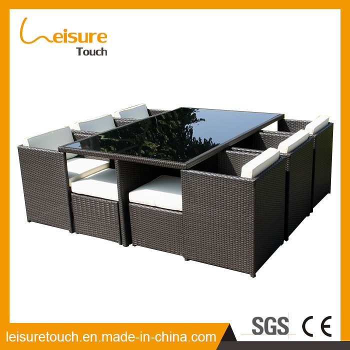 Garden Patio Furniture Restaurant Chairs and Tables Set Rattan Dining Chair Table Set
